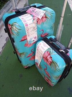 Ensemble de valises de voyage 2 pièces en coque rigide ultra-légère imperméable extensible