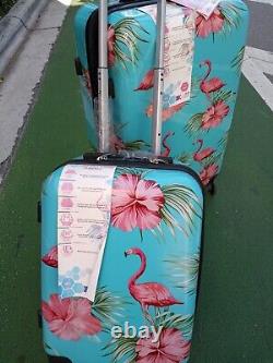 Ensemble de valises de voyage 2 pièces en coque rigide ultra-légère imperméable extensible