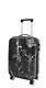 Four Wheels Hard Shell Marble Print Suitcase Tsa Lock Travel Luggage