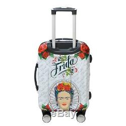 Frida Kahlo De Set Voyage Bagages White Lady Spinner Valise (20 28 Pouces)