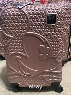 Ful Disney Mickey Mouse 3pc Hardside Bagage Set Rose Gold 21, 25, 29