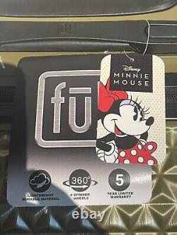 Ful Disney Minnie Mouse Texturé 3pc Hardside Spinner Bagage Set Or
