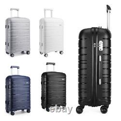 Hard Shell Pp Suitcase Trolley Travel Case Tsa Lock Hand Cabin Luggage Set