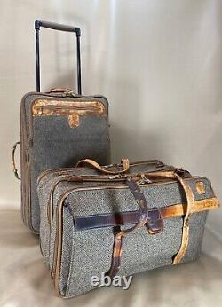Hartmann Vintage Tweed Carry On Set 20 Duffle & 22 Valise À Roues Droites