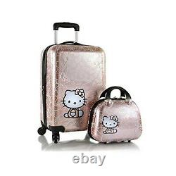 Hello Kitty Luggage And Beauty Case Set 21 Inch Hard Sided Spinner Luggage