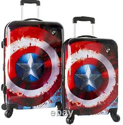 Heys Marvel Captain America 21 Et 26 2pc Spinner Set Nouveau