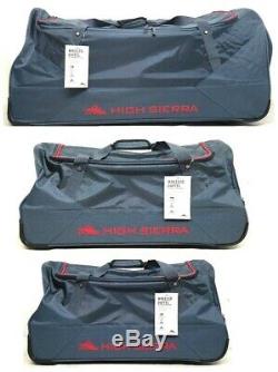 High Sierra 3 Pièces Wheeled Duffel Bag Set, 26/30/36, Noir 119850-4637