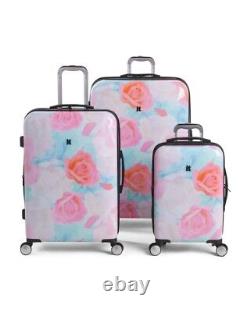 It Luggage 3pc Sheen Maxy Rose Hardside Spinner Set Nwt Navire Libre Voyage Élégant