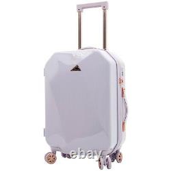 Kensie Femme 2 Pièces Shiny Diamond Luggage Set, Lavender Tsa Spinner