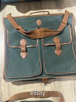Lauren Vert Vintage Polo Ralph Brown Duffel Voyage En Cuir Sac Fourre-tout Luggage Set