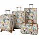 Lily Bloom Furry Friends Bagages Valise Set 4 Piece Spinner Nouveau