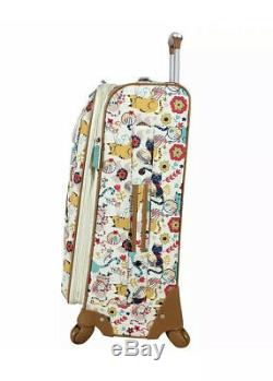 Lily Bloom Furry Friends Luggage Set 2 Piece Spinner Nouveau 24 & 28