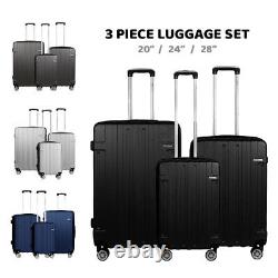 Luggage Set 3mpiece Suitacase Abs Sac Voyage Spinner 4 Roues Chariot 202430