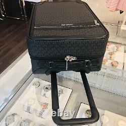 Michael Kors Logo Rolling Travel Trolley Suitcase Carry On Bag Noir