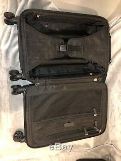 Michael Kors Saffiano Cuir 3 Piece Luggage Set Noir