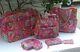 New 7 Pieces Vera Bradley Rose Multi-couleurs Luggage Set New Mint Cond
