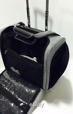 New London Fog Devonshire Light Luggage Set Extensible Noir Menswear Plaid