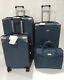 New Samantha Brown Dur Luggage Set Deep Blue 4pc À Roulettes Multidirectionnelles Extensible