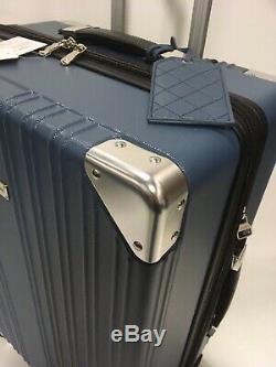 New Samantha Brown Dur Luggage Set Deep Blue 4pc À Roulettes Multidirectionnelles Extensible