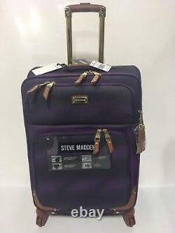 Nouveau Ensemble De Bagages 3pc Steve Madden Spinner Shadow Collection 840 $ Purple