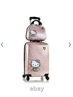 Nouveau! Hello Kitty Bagage Et Beauty Case 2-pc Set
