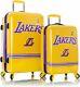 Nouvel Ensemble De Valises à Roulettes Los Angeles Lakers De La Nba, 2 Pièces De Bagages