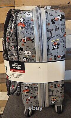 Nouvel ensemble de bagages de cabine Disney Mickey Mouse 20 6 pièces avec oreiller