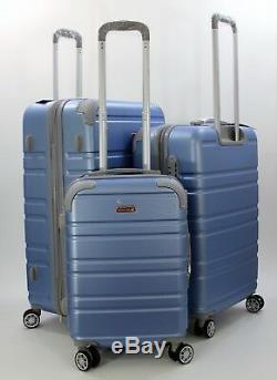 Nwt Bleu Valise Hardcase Spinner Valise Verticale Extensible 202630 3pcs / Set