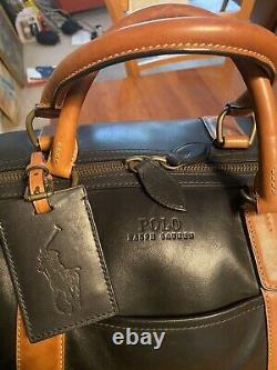 Pré Propriété Ralph Lauren Large Leather Duffel Weekend Travel Bag/briefcase Set