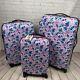 Rare Disney Mickey & Minnie Mouse Spinner Valise Set Bagage Dur 20 24 28
