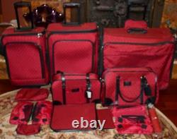 Red Jay Mangano 14+ Piece Luggage Set Voyage Sacs À Roulette Et Plus St2