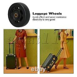 Remplacement de roues pour valise de voyage avec fixations, taille 65x23 mm, ensemble de 2.