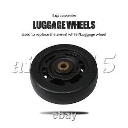 Remplacement de roues pour valise de voyage avec fixations, taille 65x23 mm, ensemble de 2.