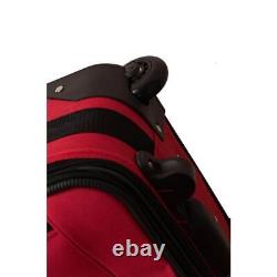 Rockland Bagage Set 4-piece Extensible Softside Roues De Patinage En Polyester Rouge