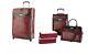 Samantha Brown Croco Embossed Bagages 4 Pièces Set & 30 Spinner Bourgogne Nwt