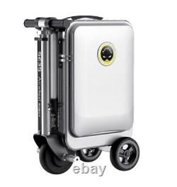 Scooter électrique mini smart Airwheel SE3S en argent avec valise de 20 pouces intégrée