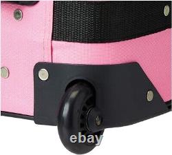 Set De Bagages Portable Extensible Avec Roue De Skate Pinkcross Imprimé Moyen 2 Pcs
