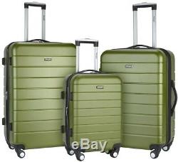 Smart Set Bagages Avec Usb Port De Charge Et Pliant Porte-gobelet, Vert (3 Pièces)