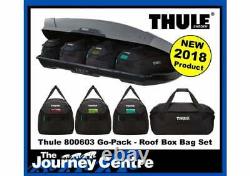 Thule 8006 Go Pack Boîte De Toit Bagage Travel Holdall 4 Set De Sacs Nouveau Dernier Modèle