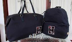 Tommy Hilfiger Retro Lettre Varsity Weekender Duffle Backpack Set Sac Voyage Nwt