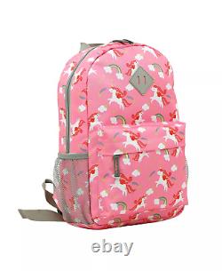 Translate this title in French: Ensemble de bagages 5 pièces TRAVELERS CLUB Kid's Hard Side Carry-On Spinner Licorne.