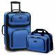 Traveler Carry-on Léger Extensible Valise À Bagages Roulants Ensemble Royal Blue