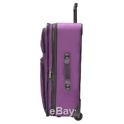 Travellers Choice Ultimate 5pc Purple Expand Bagage Valise Sac De Voyage