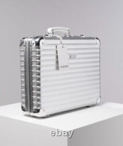 Valise Rimowa Daniel Arsham attaché-case en aluminium argenté avec gravure Set ED500