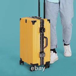 Valise à roulettes en aluminium avec cadre en aluminium Valise à roulettes de 26 pouces pour voyager