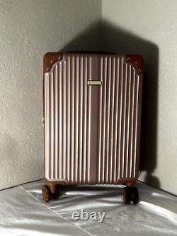 Valise de cabine à trésor PUÍCHE Vanity Trunk, ensemble de 2 en ton or rose