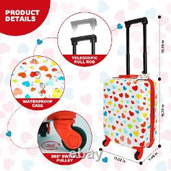 Valise pour enfants avec roues pour filles, ensemble de bagages 3 pièces, bagages pour enfants pour G