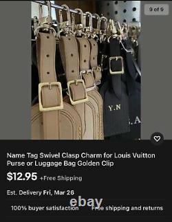Verrouillage Et Jeu De Clés De L'étiquette De Bagages Louis Vuitton