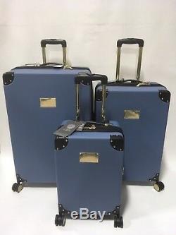 Vince Camuto Elizah De Luggage Set À Roulettes Multidirectionnelles Extensible Bleu Pdsf 1080