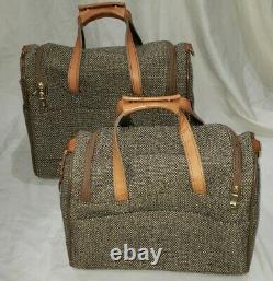 Vintage Hartmann Soft Tweed & Leather Carry Sur Sac De 2